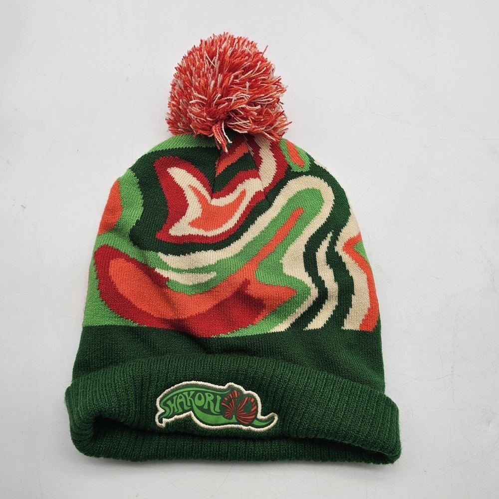 Shakori 40 Mile Hat Beanie Pom Running Ultra Marathon NC Knit One Size Mens